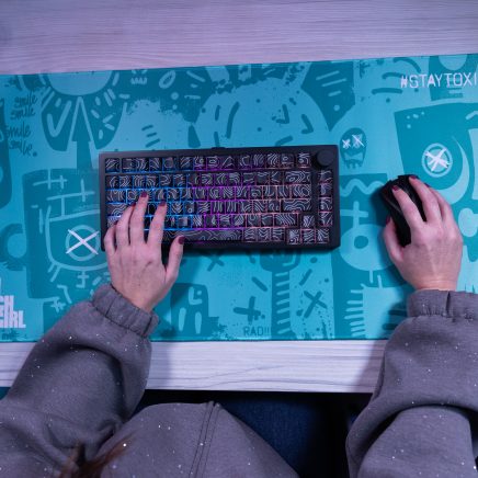 Large 800x400x3mm premium mousepad with unique artwork and carry bag.